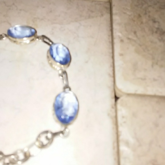 Iolite and SS bracelet - Picture 2 of 4